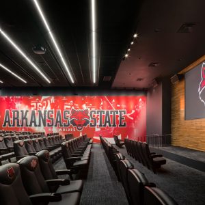 Arkansas State University Football Opps Inside theater Room