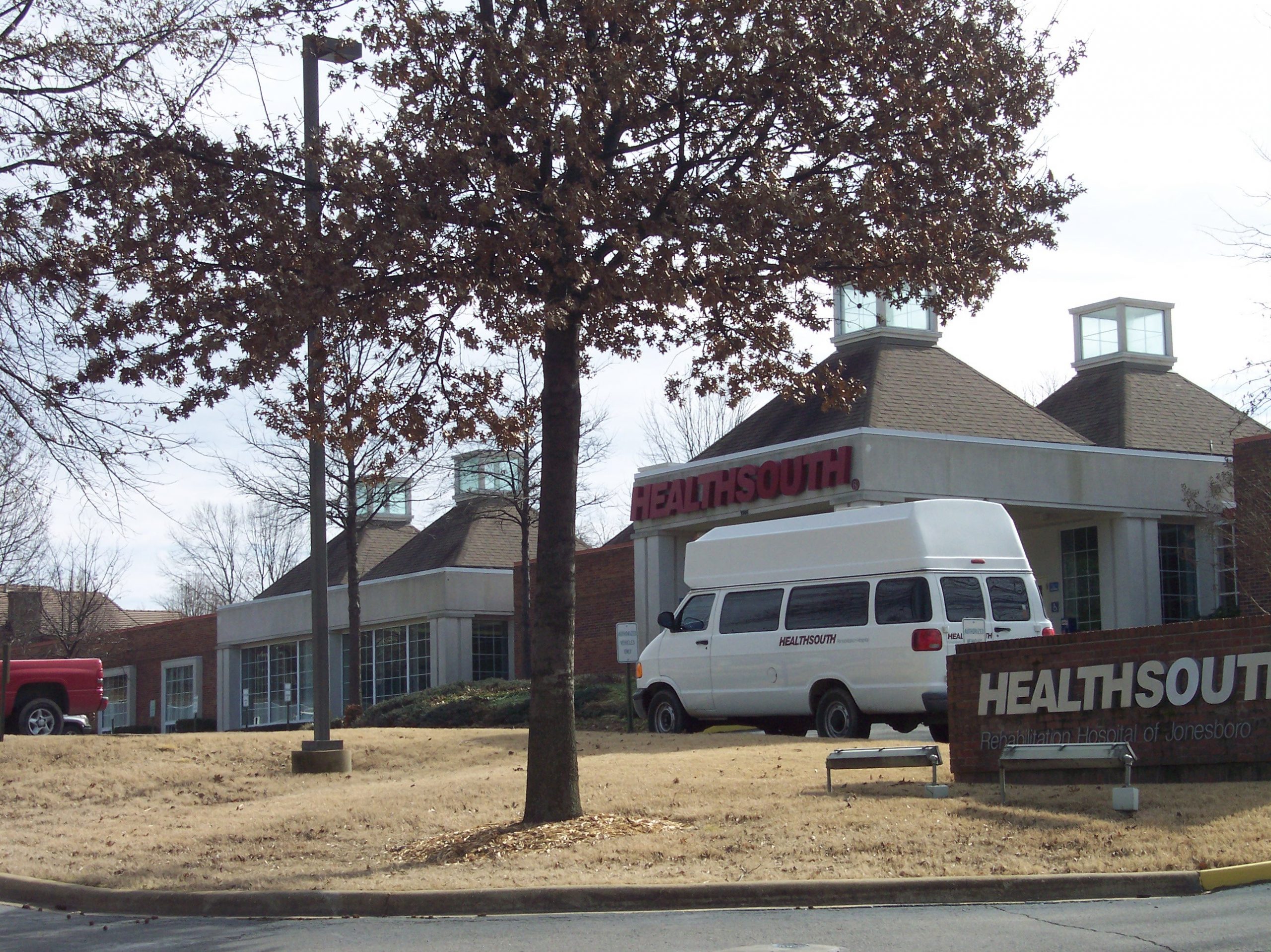 Healthsouth Hospital Building and Bus