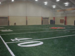 Walnut Ridge Field House photographed from the 40 yard line
